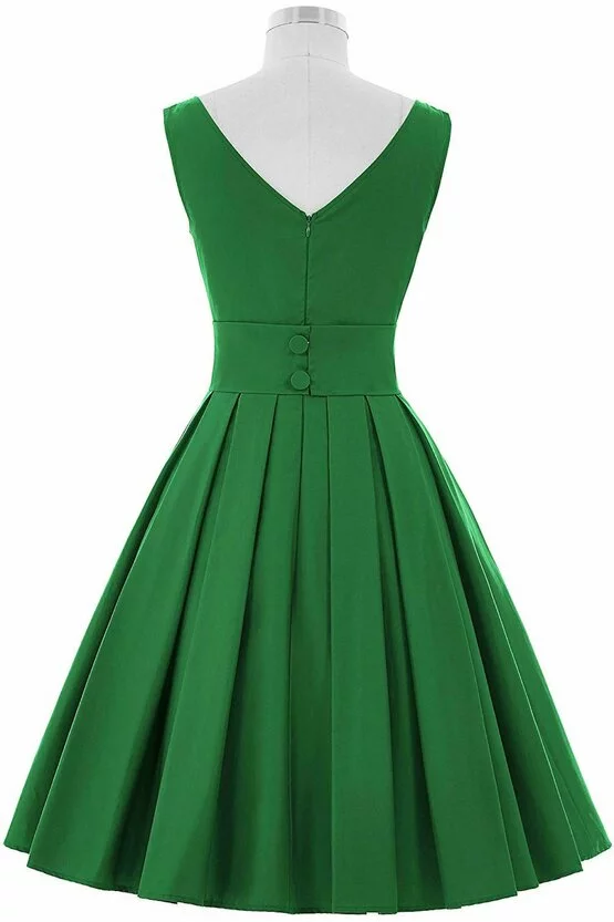 Rochie retro Maria verde 2684