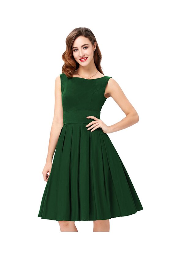 Rochie retro Maria verde 2696