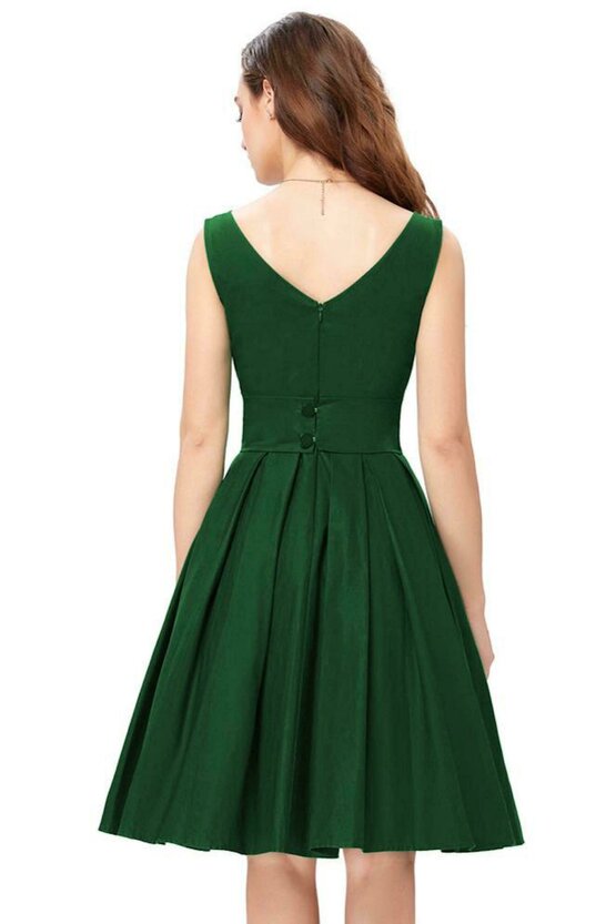 Rochie retro Maria verde 2699