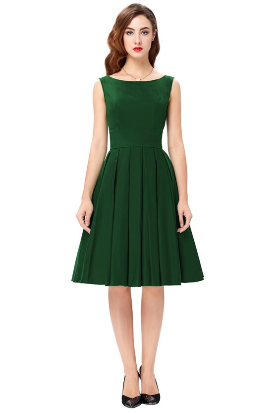 Rochie retro Maria verde 2702