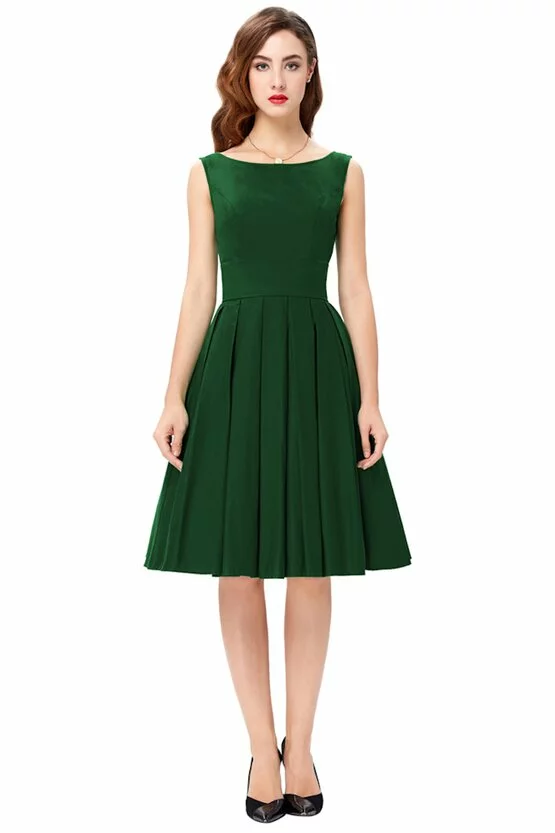 Rochie retro Maria verde 2702