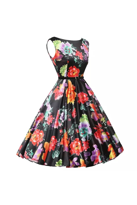 Rochie retro Misty floral 7310