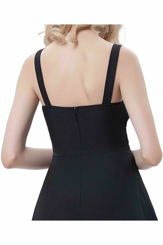 Rochie retro Napoli neagra 3575