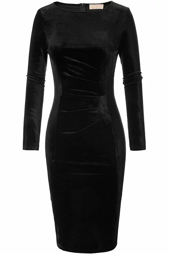 Rochie Sabrina neagra 6893