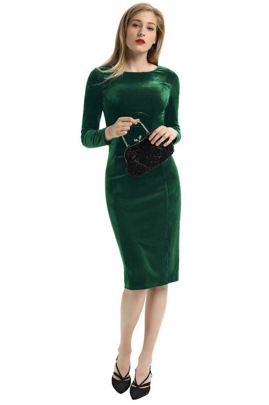 Rochie Sabrina verde 6908