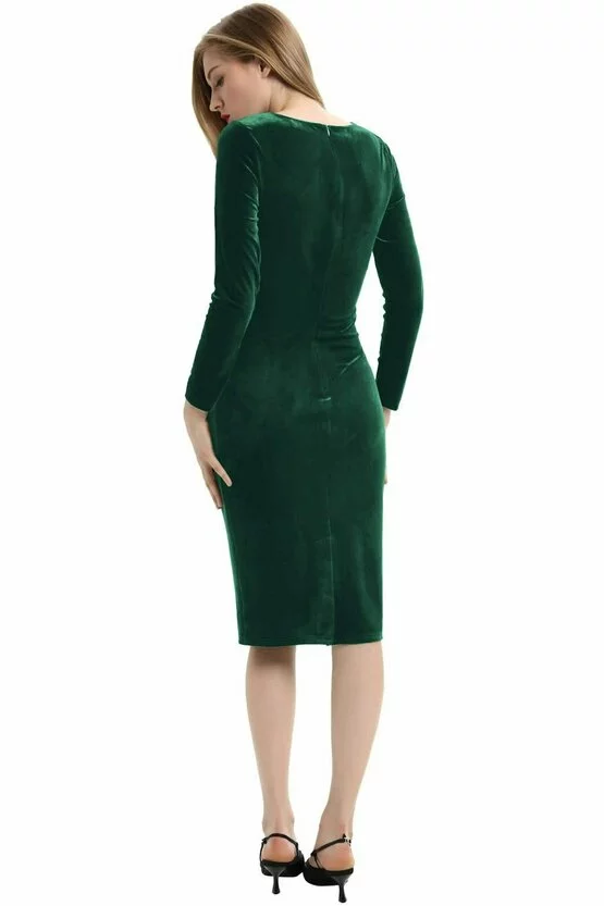 Rochie Sabrina verde 6914