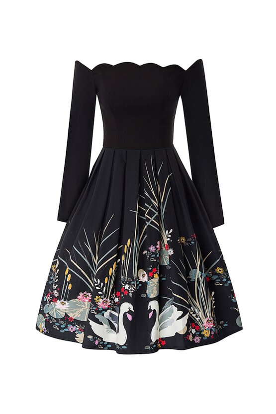 Rochie Xenia neagra 6977