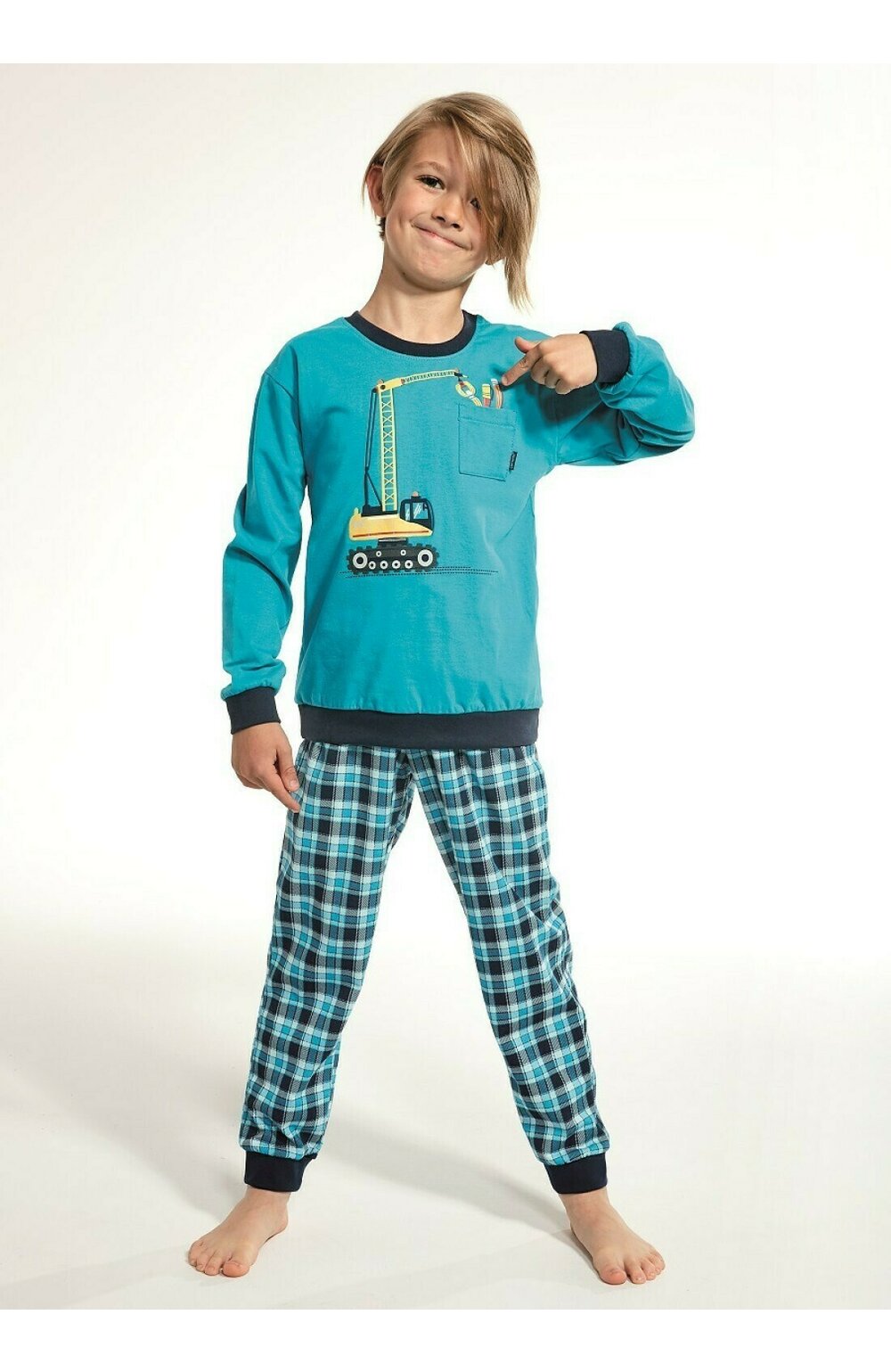 Pijama baieti 1-8 ani, 100% bumbac, cornette b255-089