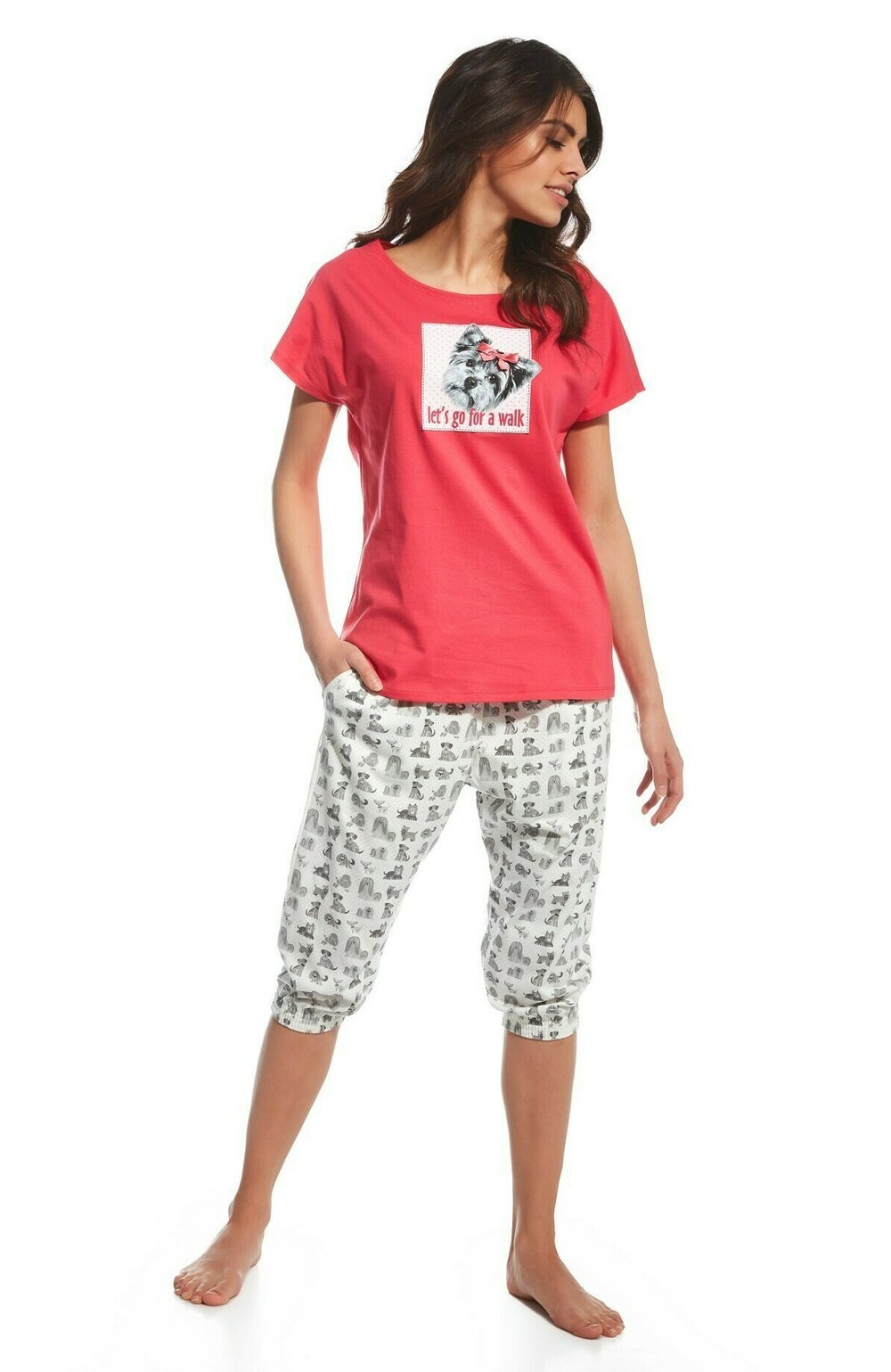 Pijama dama, 100% bumbac, cornette w063-097
