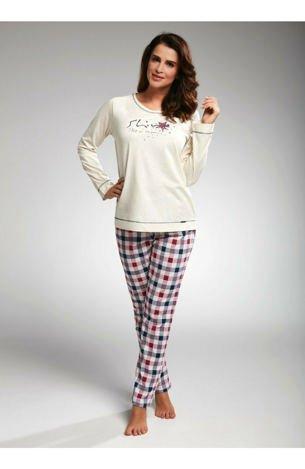 Pijama dama, bumbac, cornette w655-163