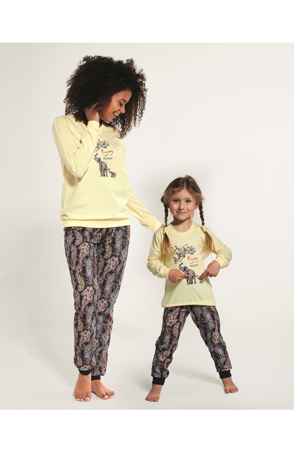 Pijama dama Cornette, colectia mama-fiica, art W671-259 Elephant