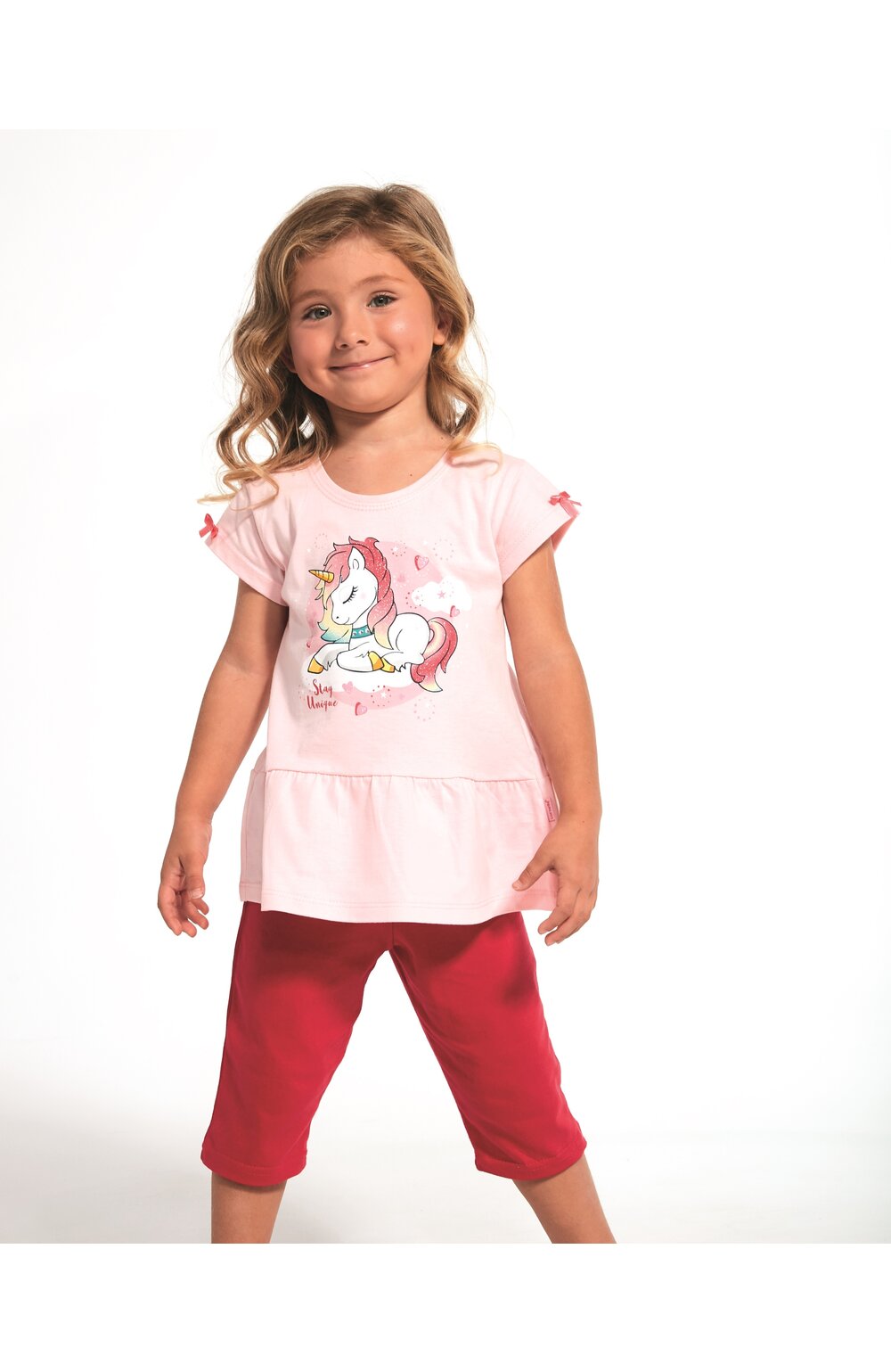 Pijama fete 1-8 ani, 100% bumbac, cornette g241-060