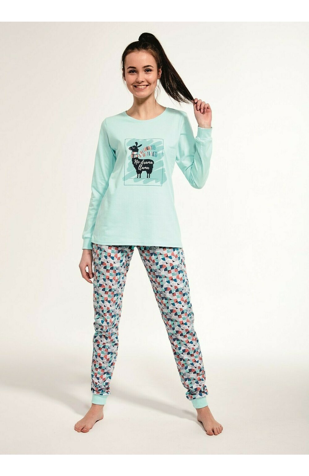 Pijama adolescente, marimi 158-176 cm, 100% bumbac, cornette g273-34