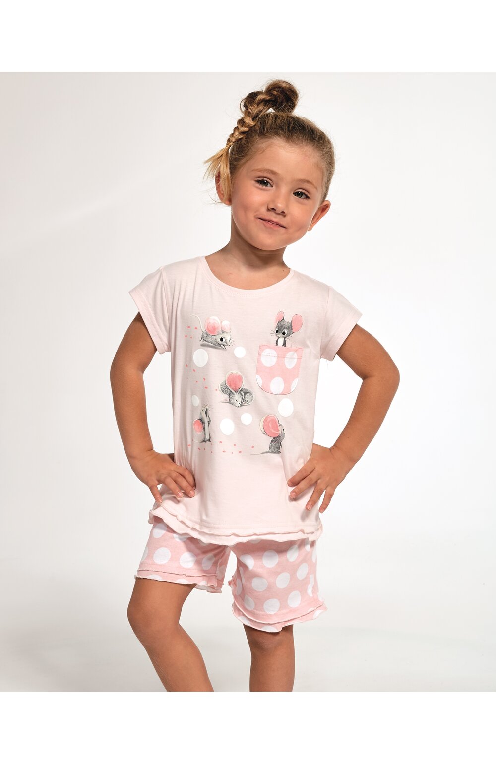Pijama fete 1-8 ani, 100% bumbac, cornette g359-070