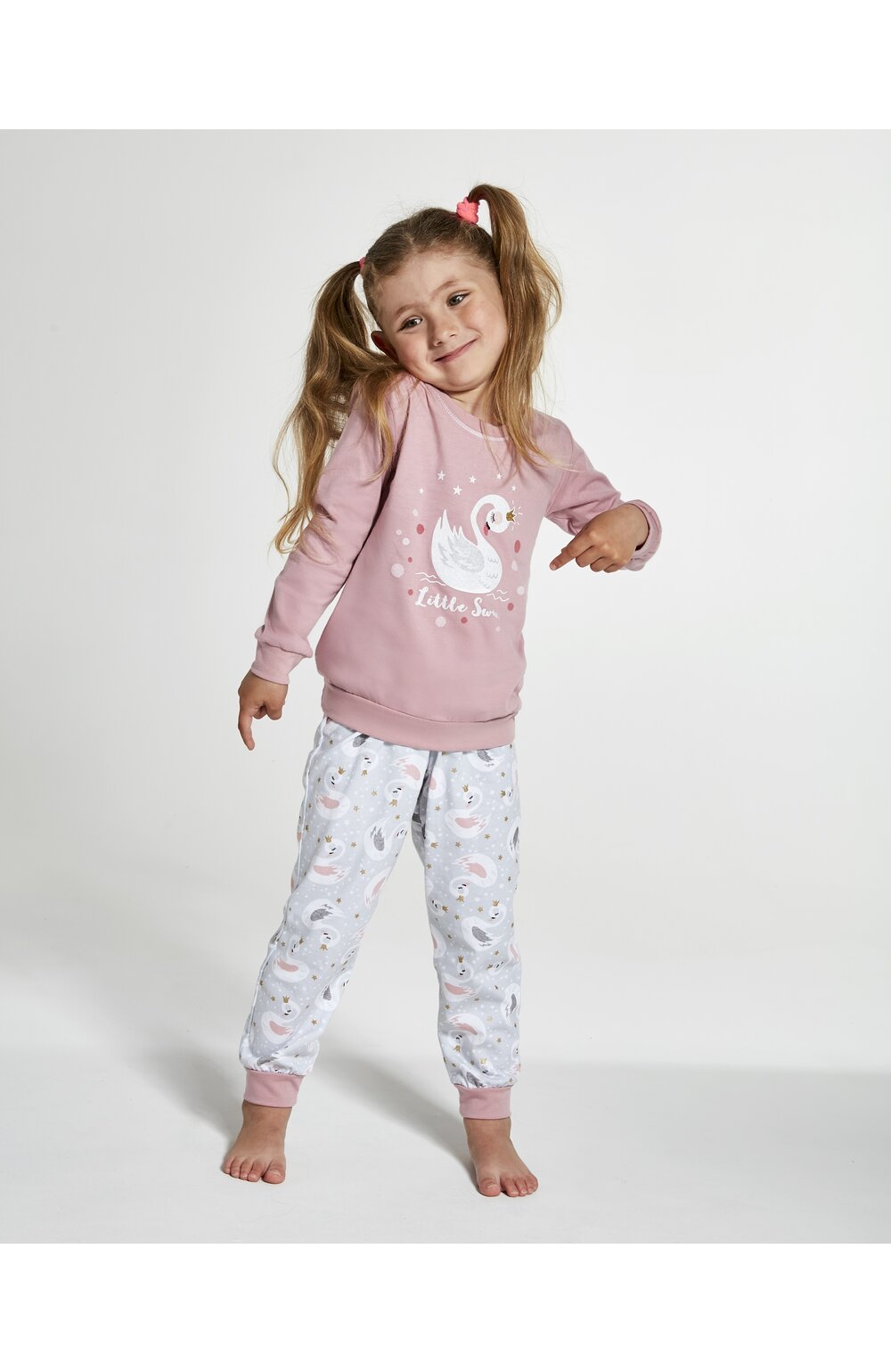 Pijama fete 1-8 ani, 100% bumbac, cornette g387-123