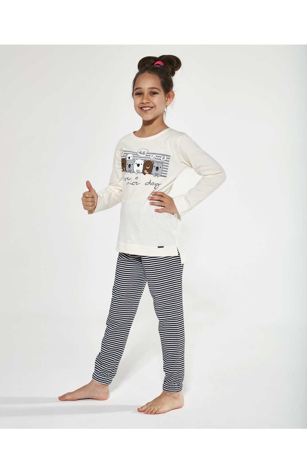 Pijama fete 9-14 ani, 100% bumbac, cornette g781-129