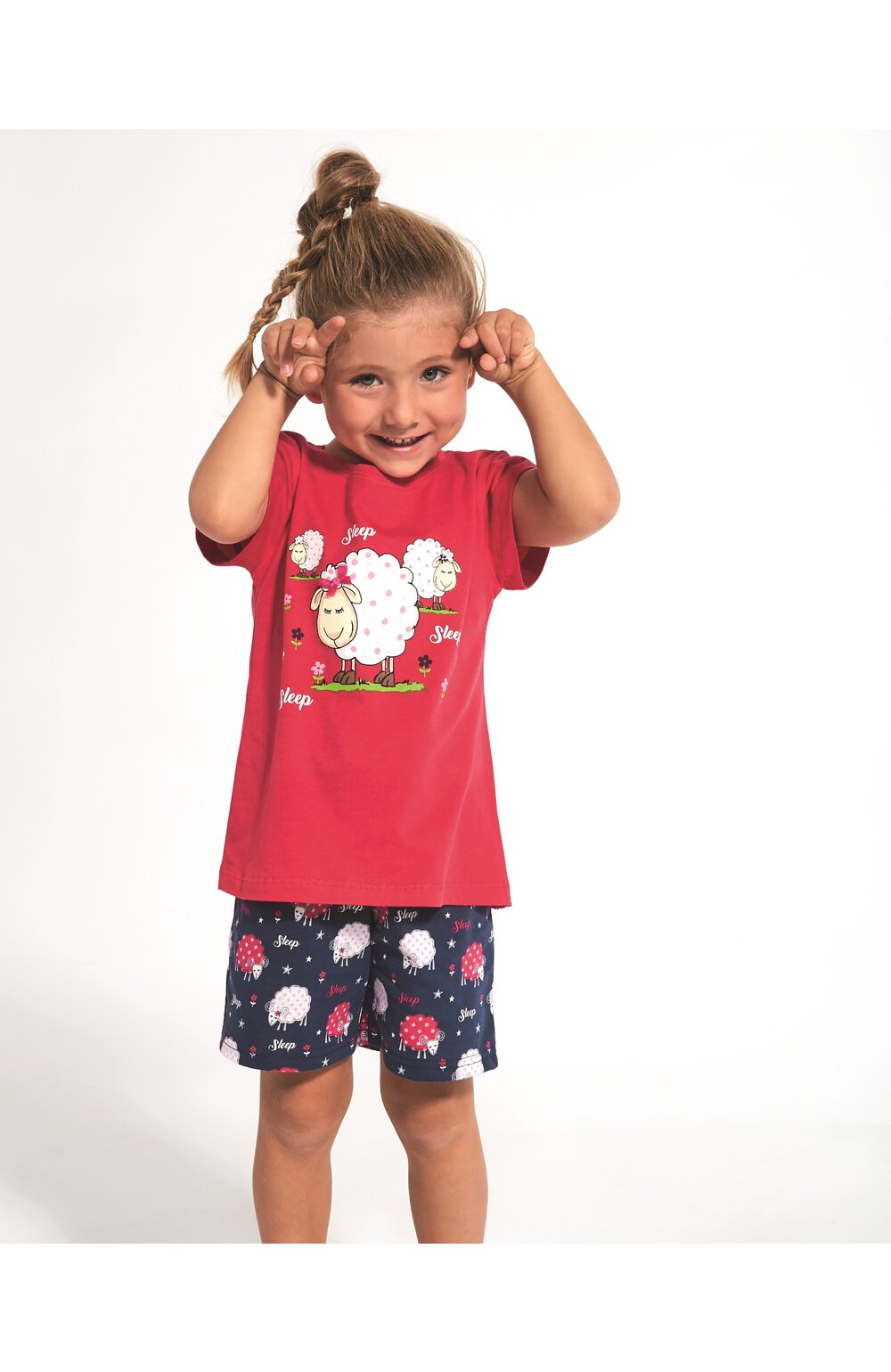 Pijama fete 1-8 ani, 100% bumbac, cornette g787-072