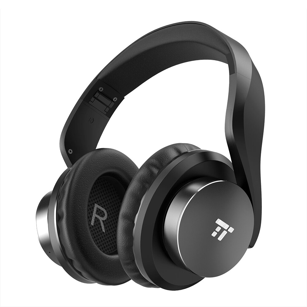 Casti On-Ear audio wireless bluetooth active noise cancelling TaoTronics TT-BH21, Foldable, cVc 6.0, Negru