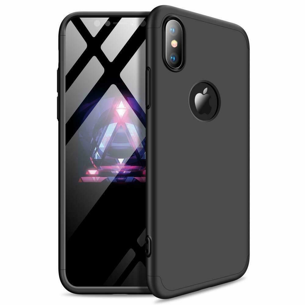 Husa iPhone Xs Max GKK 360 Logo Cut + folie protectie display