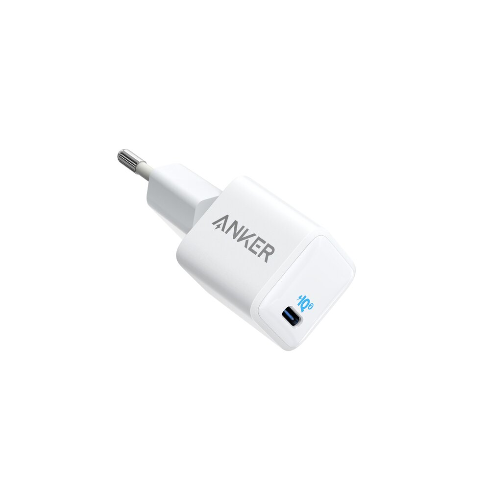 Incarcator retea Anker PowerPort III Nano 20W USB-C, PowerIQ 3.0, Alb