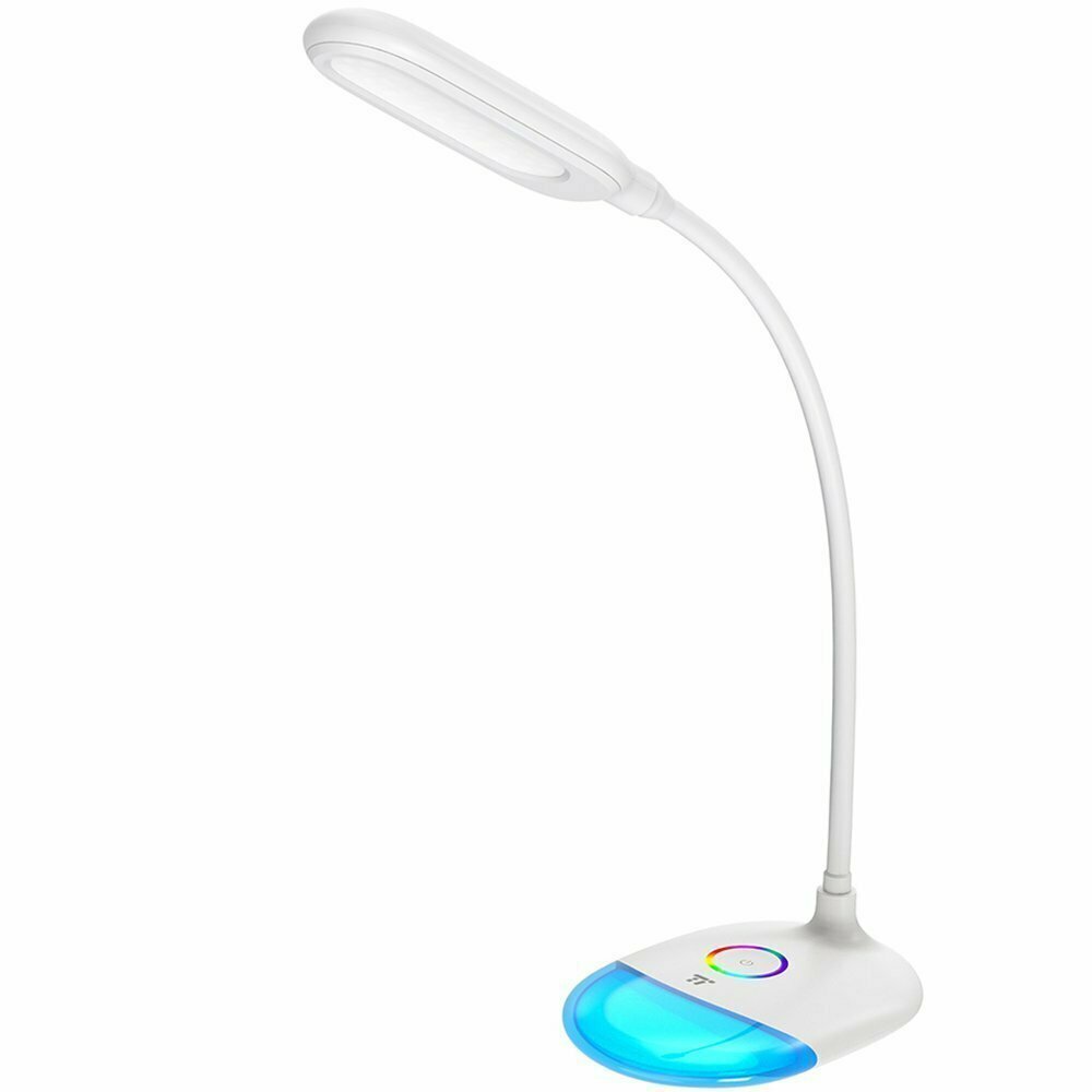Lampa Birou LED TaoTronics TT-DL070 Multicolor RGB 7W, Flexibila, cu control tactil, Alb