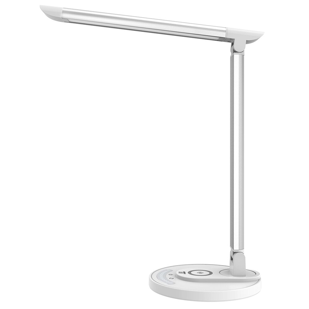 Lampa de birou cu LED TaoTronics TT-DL036 cu incarcator wireless, Argintiu