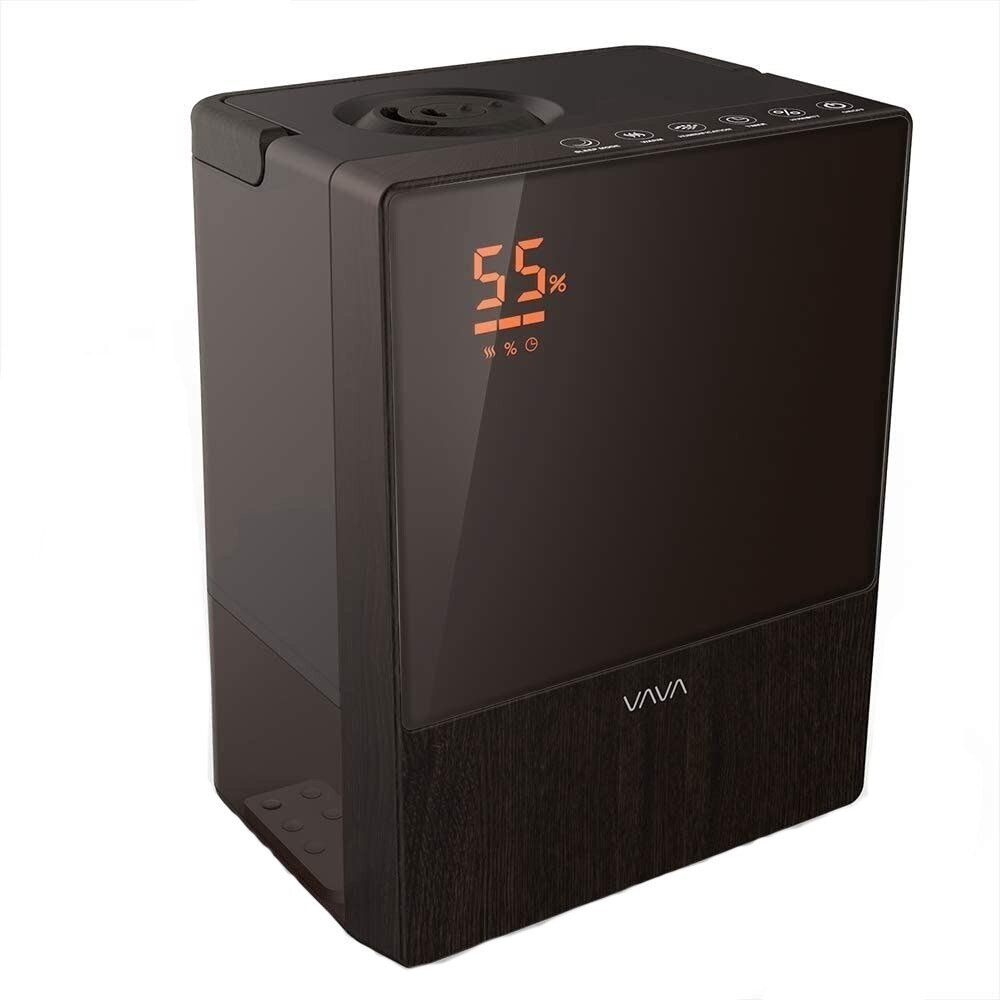 Umidificator de aer cu ultrasunete VAVA AH014, 24W, rezervor 5L, telecomanda, Maro Wenge