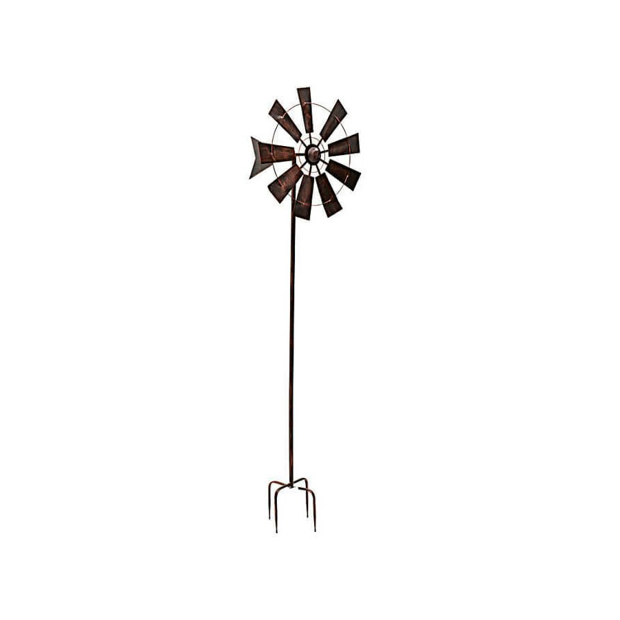 Wind Decoratiune gradina morisca, Metal, Bronz