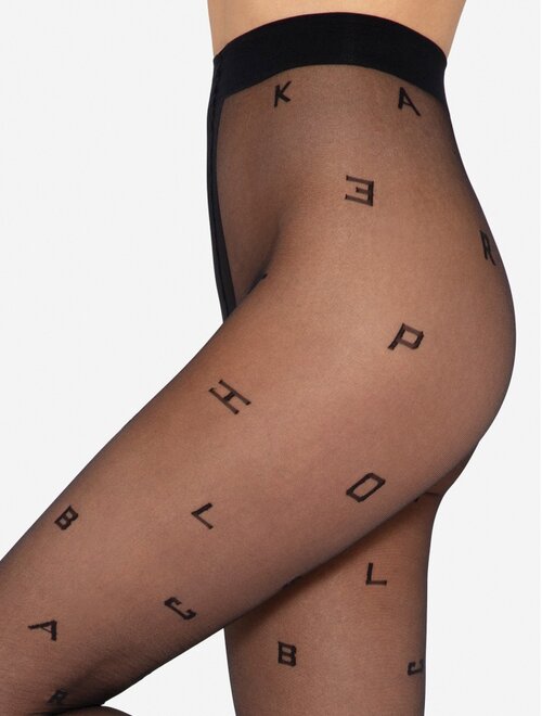 Ciorapi cu model litere alfabetice Gatta Letters 01 20 den