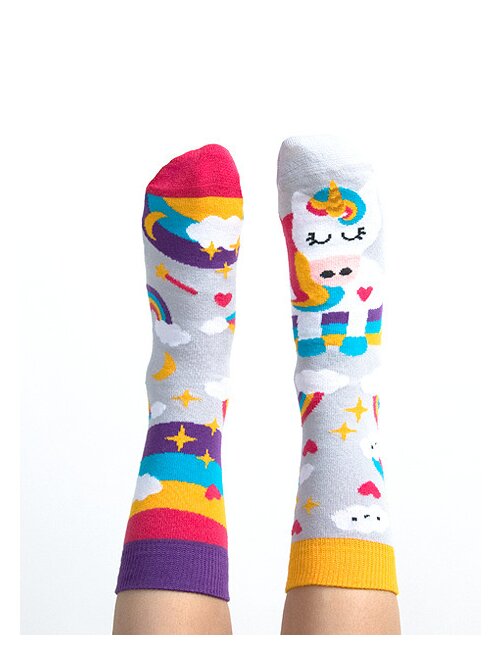 Sosete bumbac colorate cu unicorn Nanushki Happy Unicorn Kids