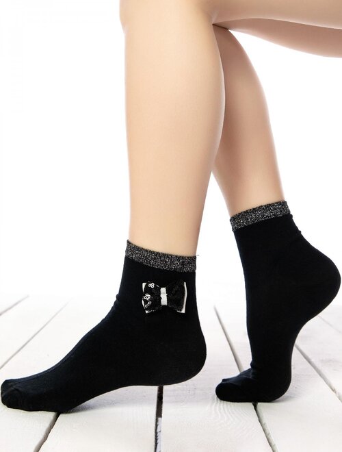Sosete elegante cu fundita Socks Concept BRG701