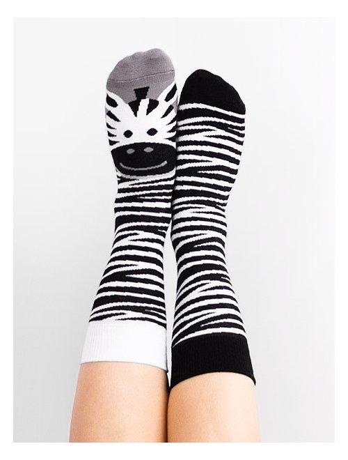 Sosete model unisex nanushki lady zebra