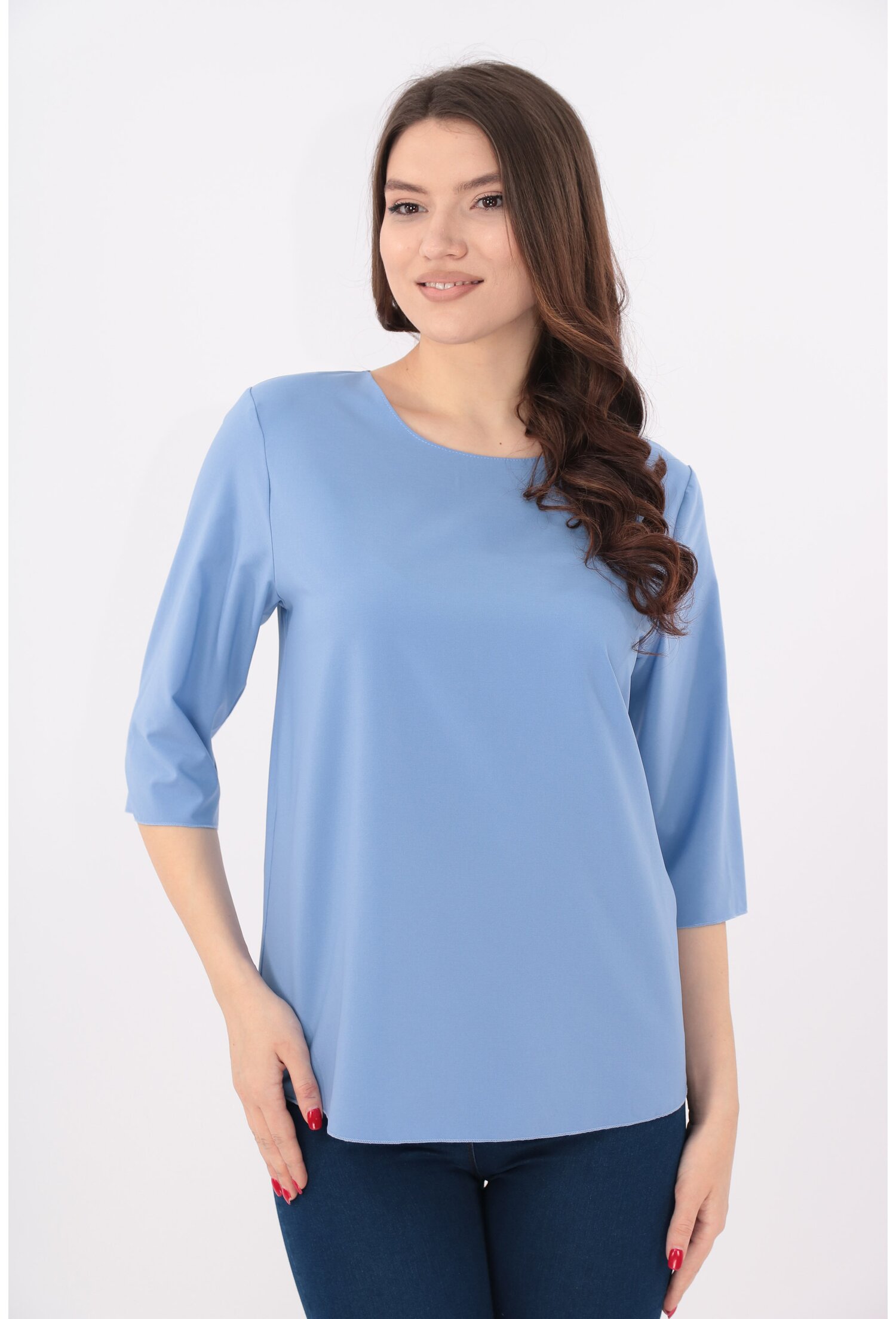 Bluza lejera uni bleu
